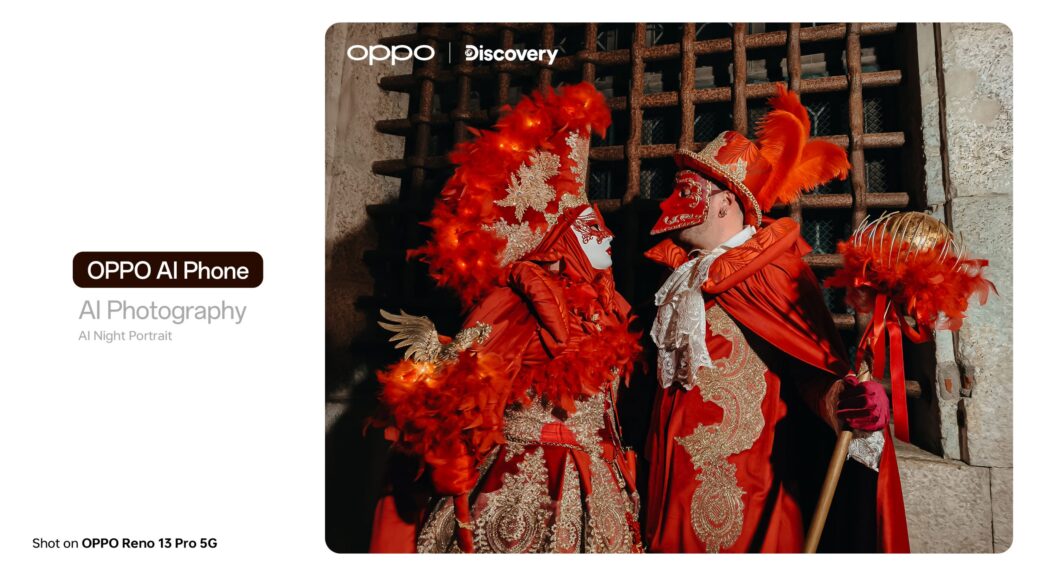 ( OPPO AI Night Portrait, shot on OPPO Reno 13 Pro 5G）